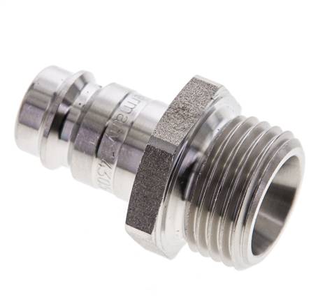 Edelstahl DN 10 Luftkupplungsstecker G 1/2 Zoll Außengewinde