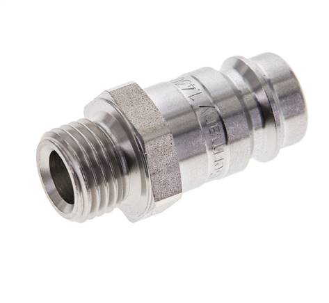 Edelstahl DN 10 Luftkupplungsstecker G 1/4 Zoll Außengewinde