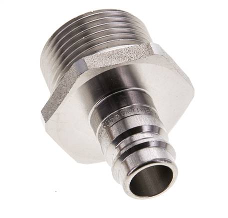 Edelstahl DN 10 Luftkupplungsstecker G 3/4 Zoll Außengewinde