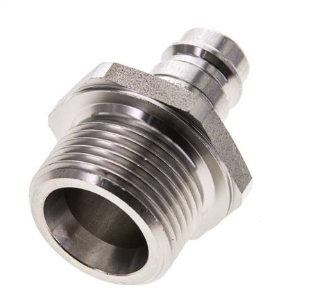 Edelstahl DN 10 Luftkupplungsstecker G 3/4 Zoll Außengewinde