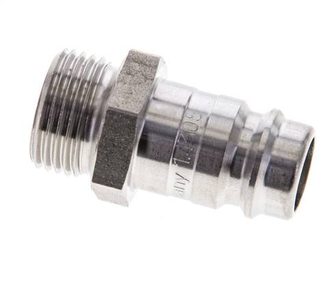 Edelstahl DN 10 Luftkupplungsstecker G 3/8 Zoll Außengewinde