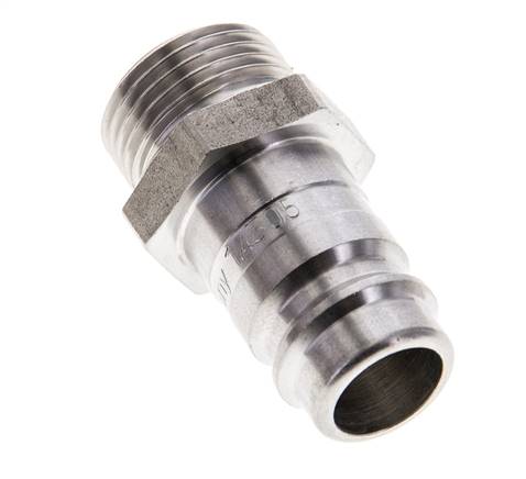 Edelstahl DN 10 Luftkupplungsstecker G 3/8 Zoll Außengewinde