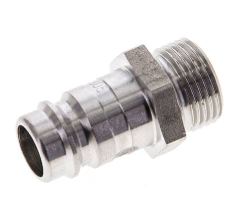 Edelstahl DN 10 Luftkupplungsstecker G 3/8 Zoll Außengewinde