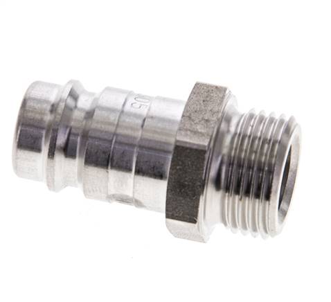 Edelstahl DN 10 Luftkupplungsstecker G 3/8 Zoll Außengewinde