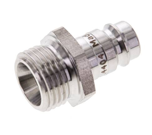Edelstahl 316L DN 10 Luftkupplungsstecker G 1/2 Zoll Außengewinde