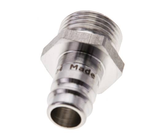 Edelstahl 316L DN 10 Luftkupplungsstecker G 1/2 Zoll Außengewinde