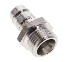 Edelstahl 316L DN 10 Luftkupplungsstecker G 1/2 Zoll Außengewinde