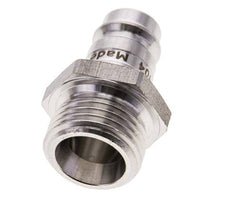 Edelstahl 316L DN 10 Luftkupplungsstecker G 1/2 Zoll Außengewinde