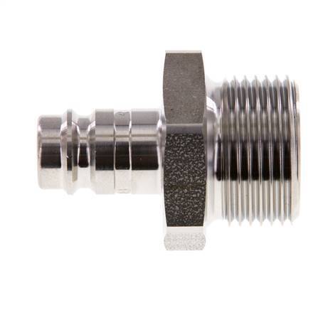 Edelstahl 316L DN 10 Luftkupplungsstecker G 3/4 Zoll Außengewinde