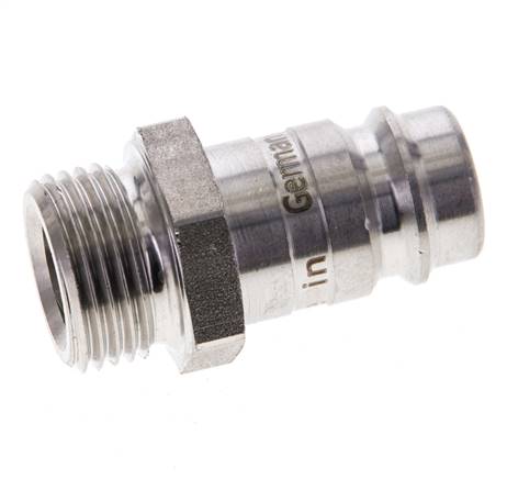 Edelstahl 316L DN 10 Luftkupplungsstecker G 3/8 Zoll Außengewinde