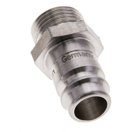 Edelstahl 316L DN 10 Luftkupplungsstecker G 3/8 Zoll Außengewinde