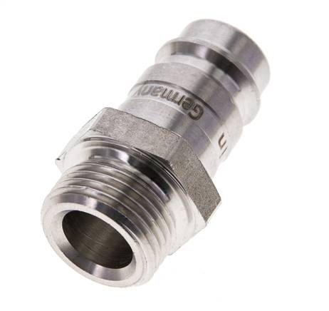 Edelstahl 316L DN 10 Luftkupplungsstecker G 3/8 Zoll Außengewinde