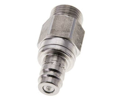 Edelstahl 316L DN 10 Luftkupplungsstopfen G 1/2 Zoll Außengewinde Doppelabsperrung