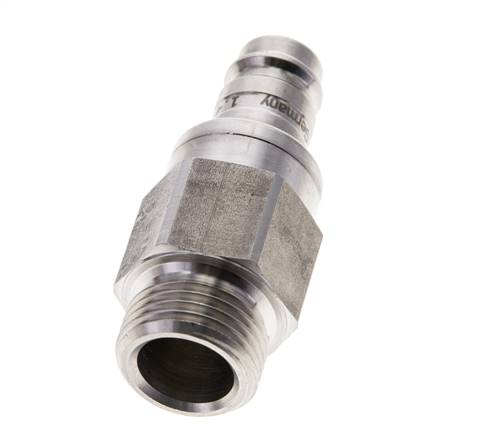 Edelstahl 316L DN 10 Luftkupplungsstopfen G 1/2 Zoll Außengewinde Doppelabsperrung