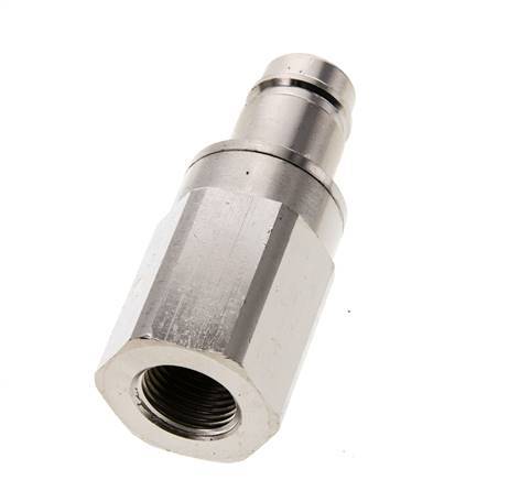 Nickel-plated Brass DN 15 Air Coupling Plug G 1/2 inch Female Double Shut-Off