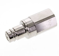 Messing vernickelt DN 15 Luftkupplungsstecker G 1 Zoll Innengewinde Doppelabsperrung
