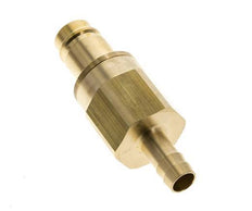 Brass DN 15 Air Coupling Plug 13 mm Hose Pillar Double Shut-Off