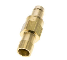 Brass DN 15 Air Coupling Plug 25 mm Hose Pillar Double Shut-Off