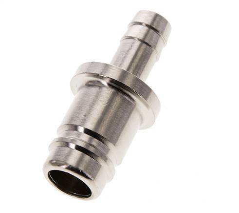 Nickel-plated Brass DN 15 Air Coupling Plug 13 mm Hose Pillar