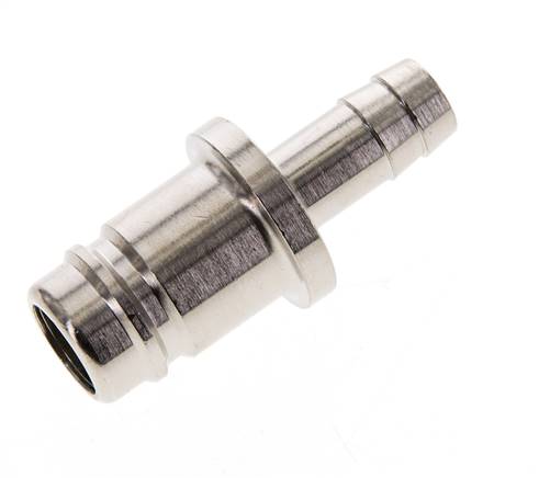 Messing vernickelt DN 15 Luftkupplungsstecker 13 mm Schlauchpfeiler