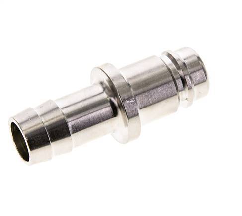 Nickel-plated Brass DN 15 Air Coupling Plug 19 mm Hose Pillar