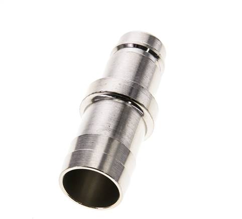Messing vernickelt DN 15 Luftkupplungsstecker 25 mm Schlauchpfeiler