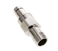 Nickel-plated Brass DN 15 Air Coupling Plug 25 mm Hose Pillar Double Shut-Off