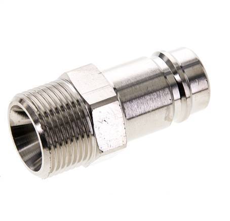 Nickel-plated Brass DN 15 Air Coupling Plug G 3/4 inch Male