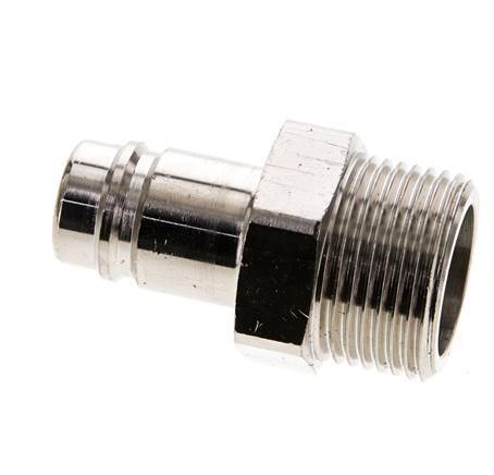 Nickel-plated Brass DN 15 Air Coupling Plug G 1 inch Male