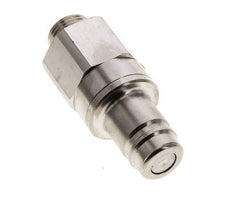 Nickel-plated Brass DN 15 Air Coupling Plug G 1/2 inch Male Double Shut-Off