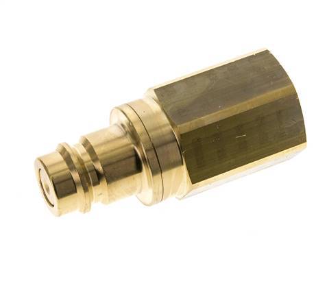 Brass DN 19 Air Coupling Plug G 3/4 inch Female Double Shut-Off