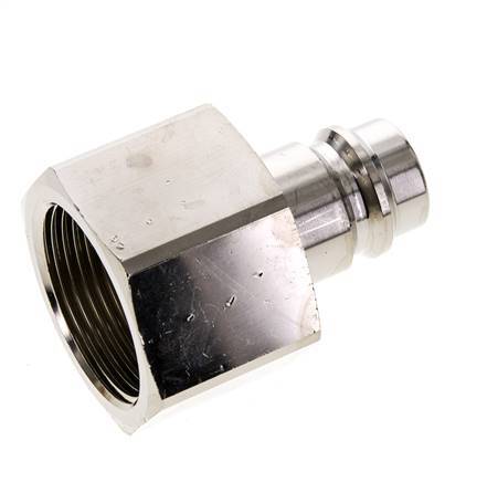 Nickel-plated Brass DN 19 Air Coupling Plug G 1 1/4 inch Female