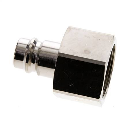 Nickel-plated Brass DN 19 Air Coupling Plug G 1 1/4 inch Female