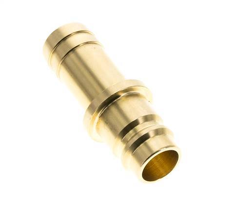 Brass DN 19 Air Coupling Plug 19 mm Hose Pillar Double Shut-Off