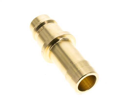 Brass DN 19 Air Coupling Plug 19 mm Hose Pillar Double Shut-Off