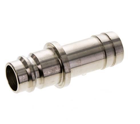 Nickel-plated Brass DN 19 Air Coupling Plug 25 mm Hose Pillar