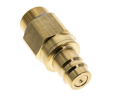 Brass DN 19 Air Coupling Plug G 1 inch Male Double Shut-Off