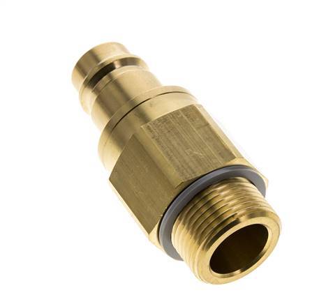 Brass DN 19 Air Coupling Plug G 1 inch Male Double Shut-Off