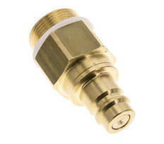 Brass DN 19 Air Coupling Plug G 1 1/4 inch Male Double Shut-Off