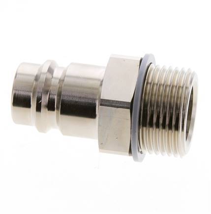 Nickel-plated Brass DN 19 Air Coupling Plug G 1 inch Male