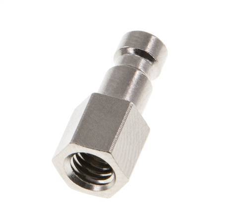 Nickel-plated Brass DN 2.7 (Micro) Air Coupling Plug M5 Female [2 Pieces]