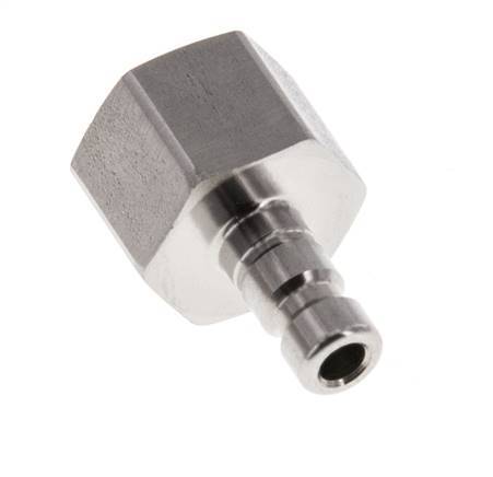 Stainless Steel 316L DN 2.7 (Micro) Air Coupling Plug G 1/8 inch Female