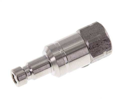 Edelstahl 316L DN 2,7 (Micro) Luftkupplungsstopfen G 1/8 Zoll Innengewinde Doppelabsperrung