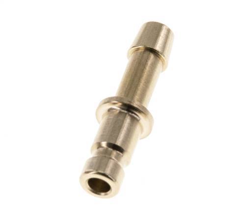 Brass DN 2.7 (Micro) Air Coupling Plug 4 mm Hose Pillar [10 Pieces]