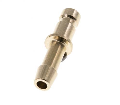 Brass DN 2.7 (Micro) Air Coupling Plug 4 mm Hose Pillar [10 Pieces]