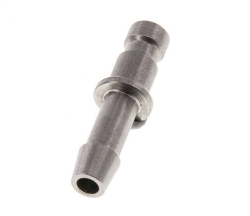 Stainless steel DN 2.7 (Micro) Air Coupling Plug 4 mm Hose Pillar