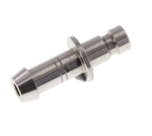 Stainless steel DN 2.7 (Micro) Air Coupling Plug 5 mm Hose Pillar