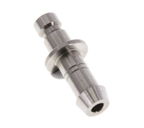 Stainless steel DN 2.7 (Micro) Air Coupling Plug 5 mm Hose Pillar