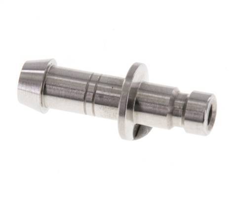 Stainless steel DN 2.7 (Micro) Air Coupling Plug 5 mm Hose Pillar