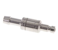 Stainless Steel 316L DN 2.7 (Micro) Air Coupling Plug 5 mm Hose Pillar Double Shut-Off